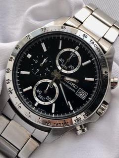 SEIKO クロノグラフ 8T63 ブラック