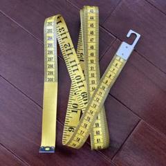 メジャー 300cm 取り扱い説明書付き (カーテン用)裏面インチ表示