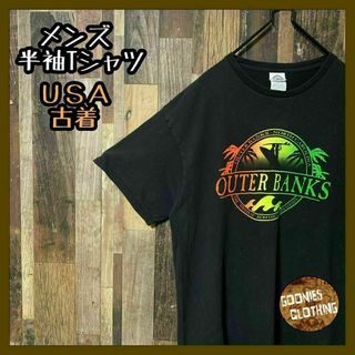 レゲエ サーフィン メンズ ブラック L USA古着 90s 半袖 Tシャツ