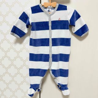 【 美品 】プチバトー PETITBATEAU 長袖 カバーオール 男の子