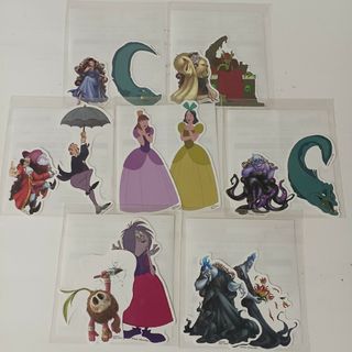 ディズニーヴィランズ&ディズニーキャラクター 2024 F賞 ステッカー7種