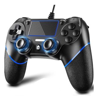 PS4用 コントローラー 有線 遅延なし 二重振動 高耐久ボタン
