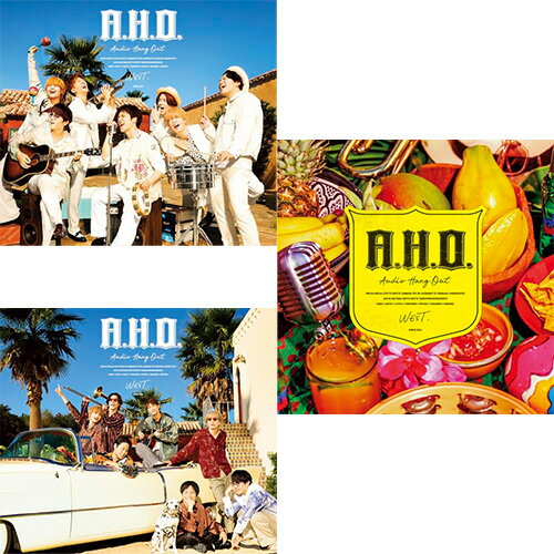 【オリビル加盟店】【特典付】【3形態Blu-ray付セット】【新品】 A.H.O. -Audio Hang Out- (初回盤A+初回盤B+通常盤) CD WEST. アルバム